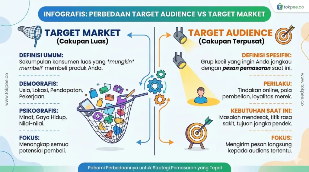 Perbedaan Target Audience dan Target Market