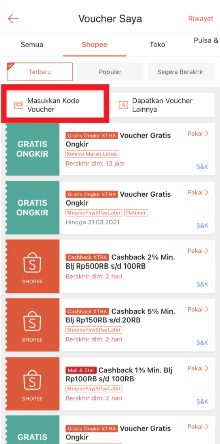 Cara Setting Voucher Promosi di Shopee