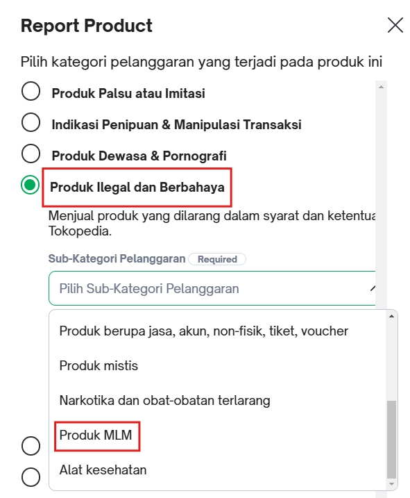 Cara Melaporkan Penipuan di Tokopedia