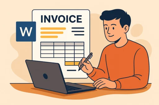 Cara Buat Invoice di Word