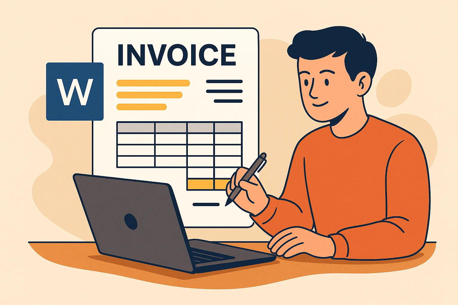 Cara Buat Invoice di Word