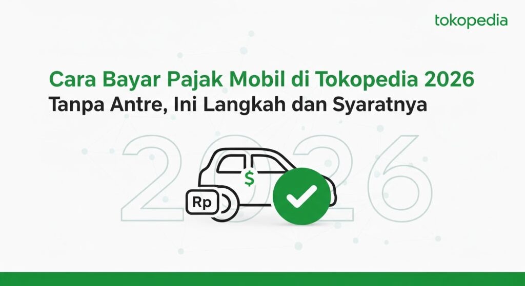 Cara Bayar Pajak Mobil di Tokopedia 2026 Tanpa Antre