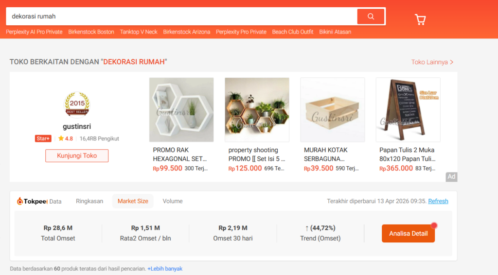 Ide Produk Laris di Shopee Berdasarkan Kata Kunci 